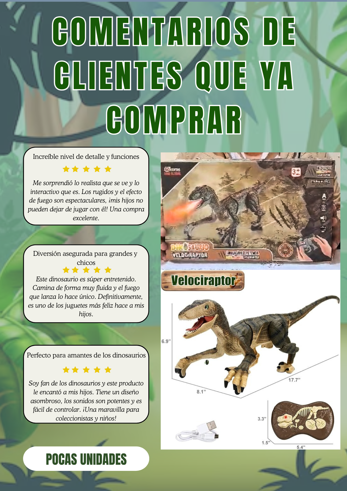 dinosaurio a control remoto